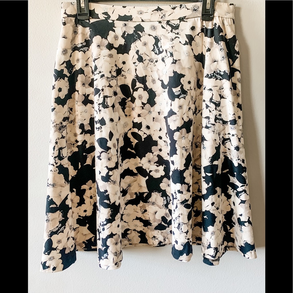 Floral midi skirt